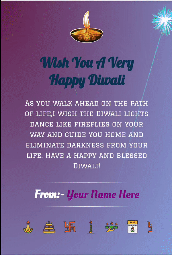 Diwali Wishes Links For Whatsapp | Happy Diwali Animated Wishes With Name  link