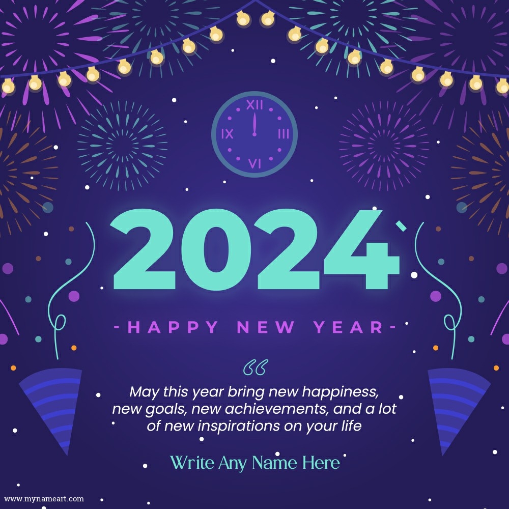 2024 New Year Wishes With Name