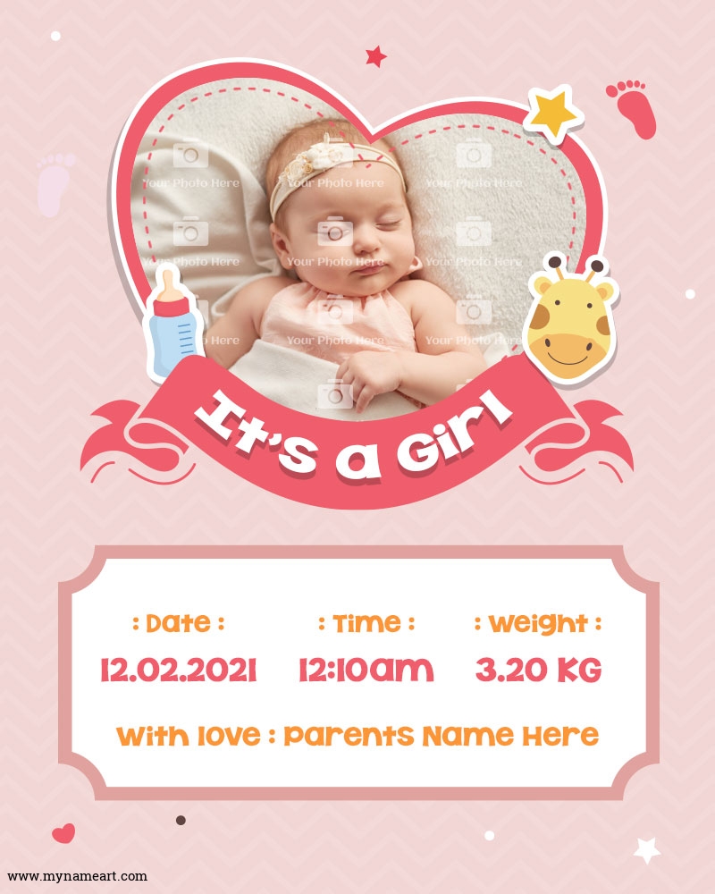 New Born Baby Girl Arrival Status