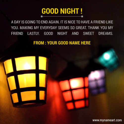 Write Good Name On Lantern Light Pictures