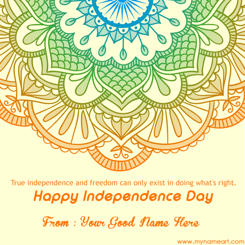Write My Name On Best Happy Independence Day Wishes Pictures 