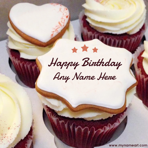 Stylish Name Edit On Happy Birthday Cake Image