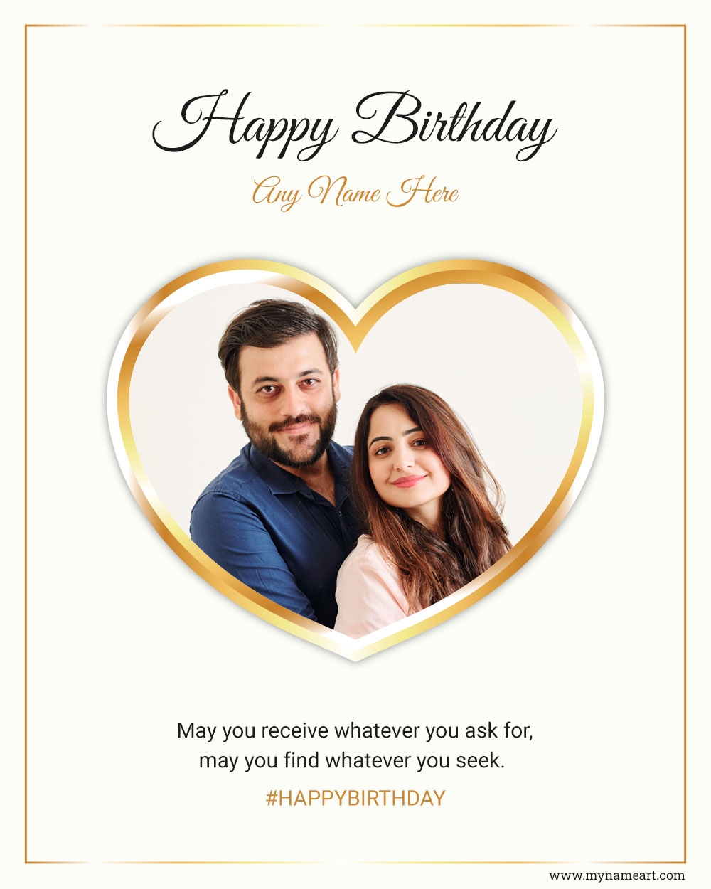 Birthday Wishes Photo Frame For Wife