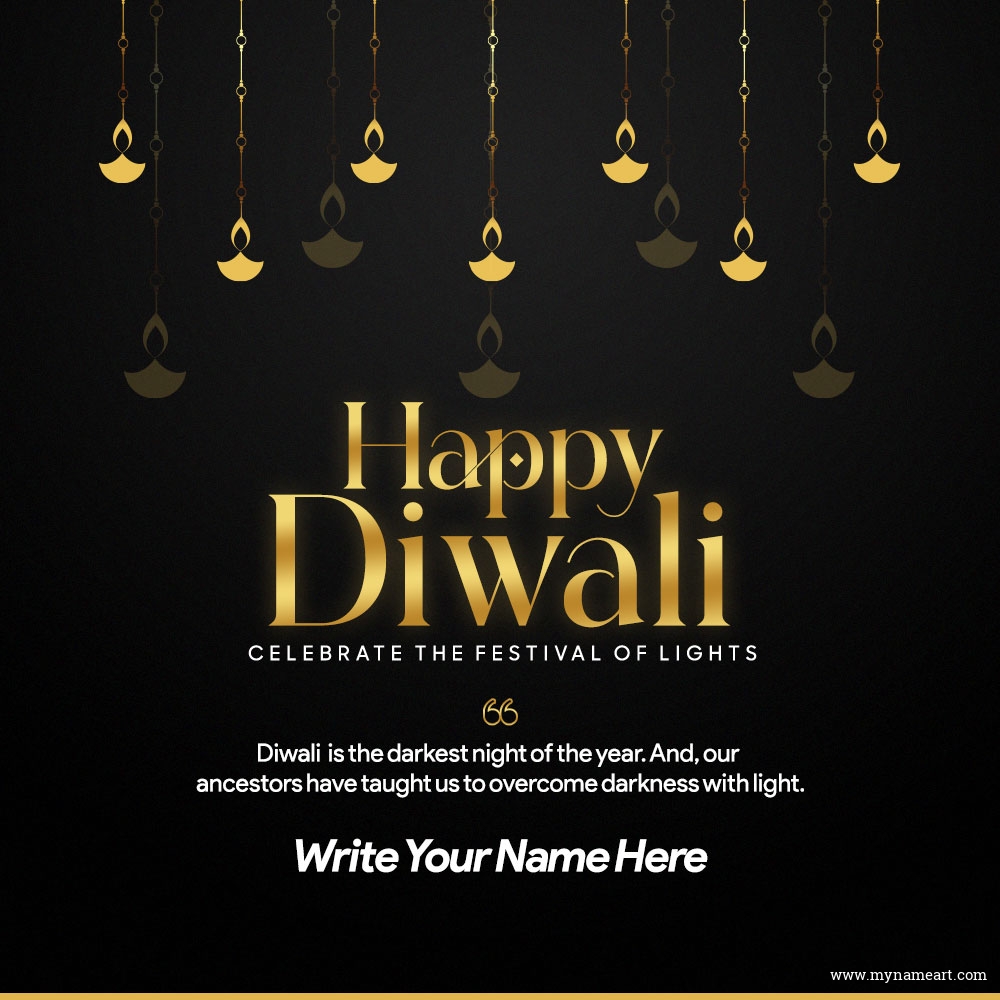 Hangings Deepavali Deeps Golden Happy Diwali Wishes