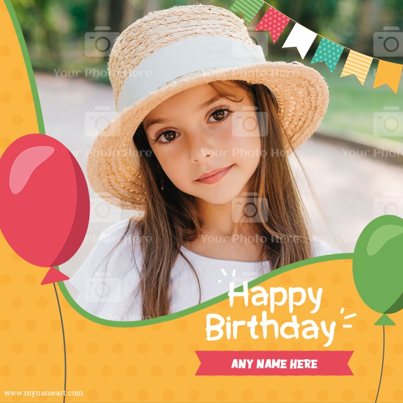Personalized Birthday Photo Card For Kids