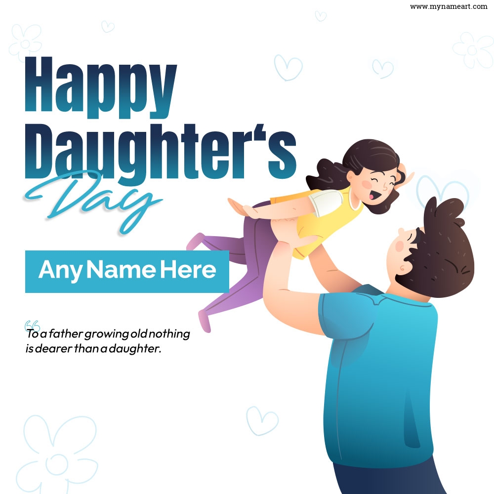 Father Playing with Daughter Image Happy Daughter's Day Wishes