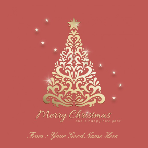 Write Your Name On Ornamental Christmas Tree Background Pictures