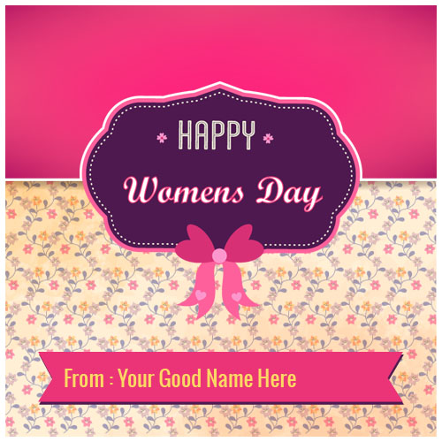 8 March Womens Day Greetings Card Online Creator