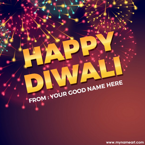 Name Written In Diwali Fireworks Pictures