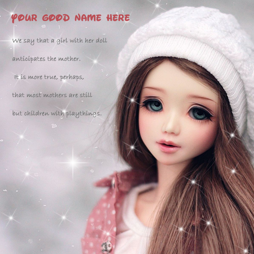 Cute Doll Picture With Quotes