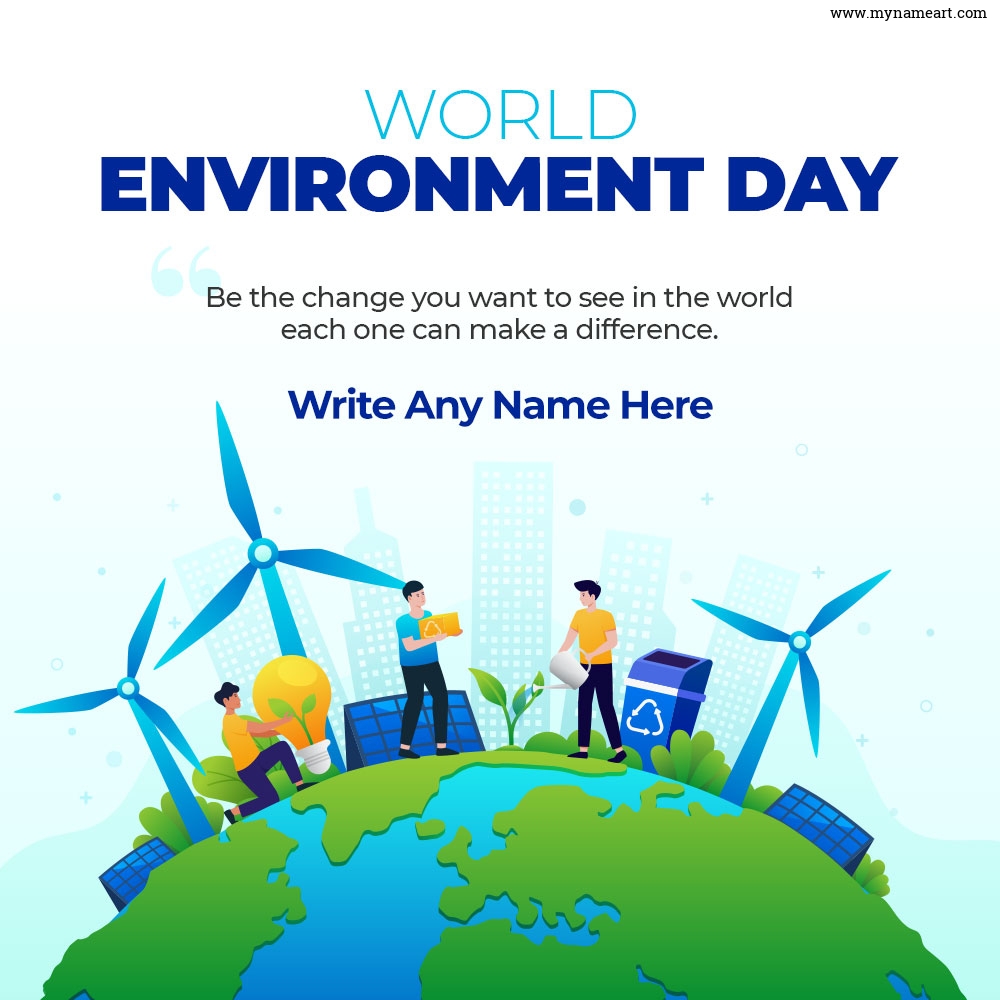 World Environment Day With Name Wishes