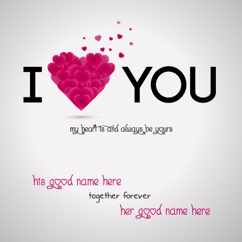 Love Greeting Cards For Lover With Name