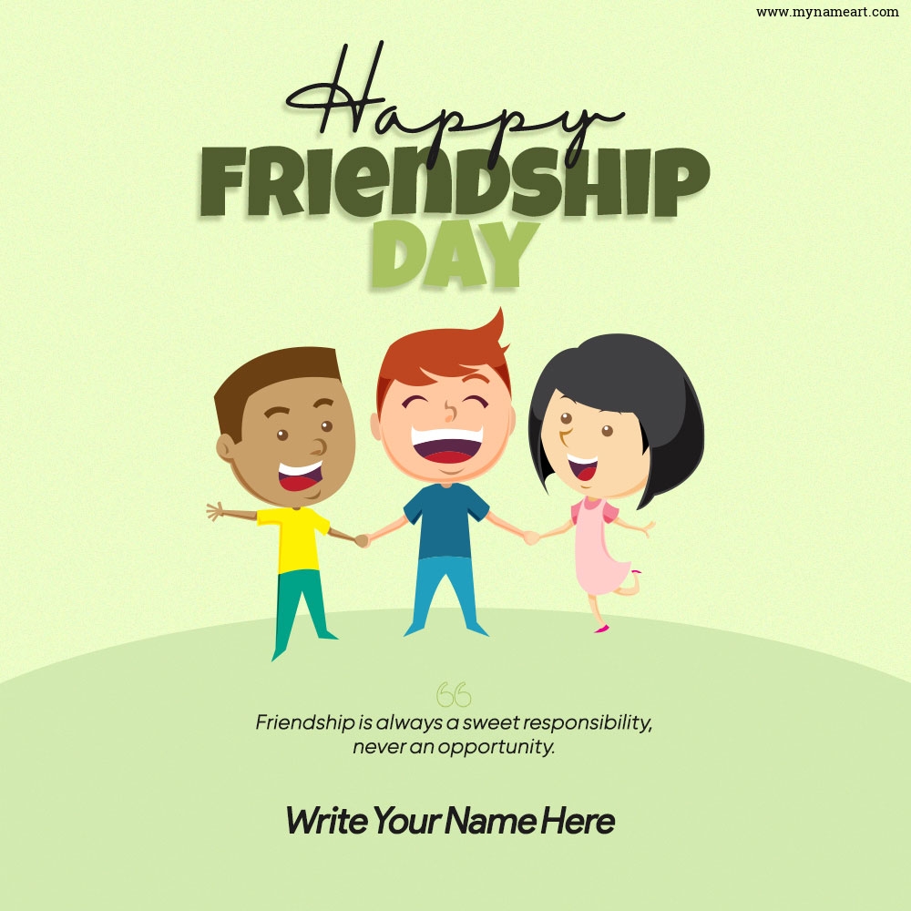 Create personalized friendship cards online