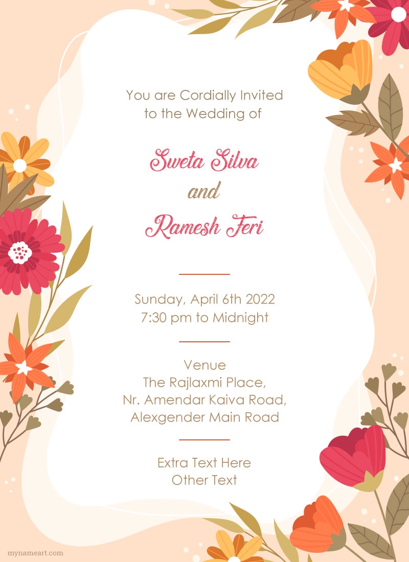 Wedding greetings or invitation card template Vector Image