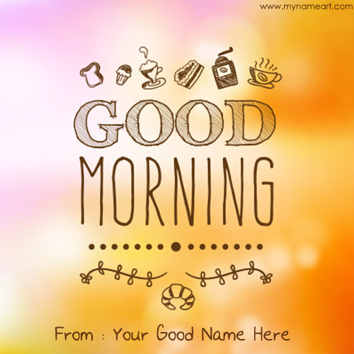 Lovely Happy Morning Image Edit Online Free Download