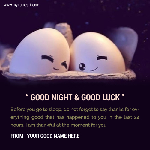 Funny Good Night Wishes With Name Editing Pics