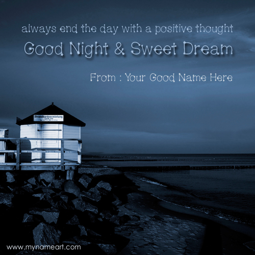 Add Custom Name In Good Night Sweet Dream Pictures