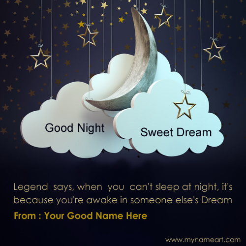 Good Night Special Wishes With My Name Edit Online