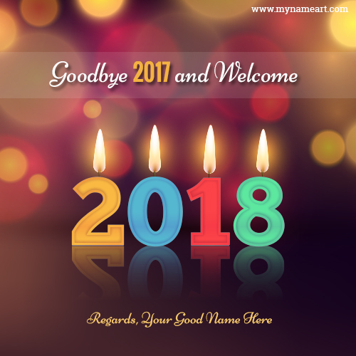 Goodbye 2017 Welcome 2018 Image