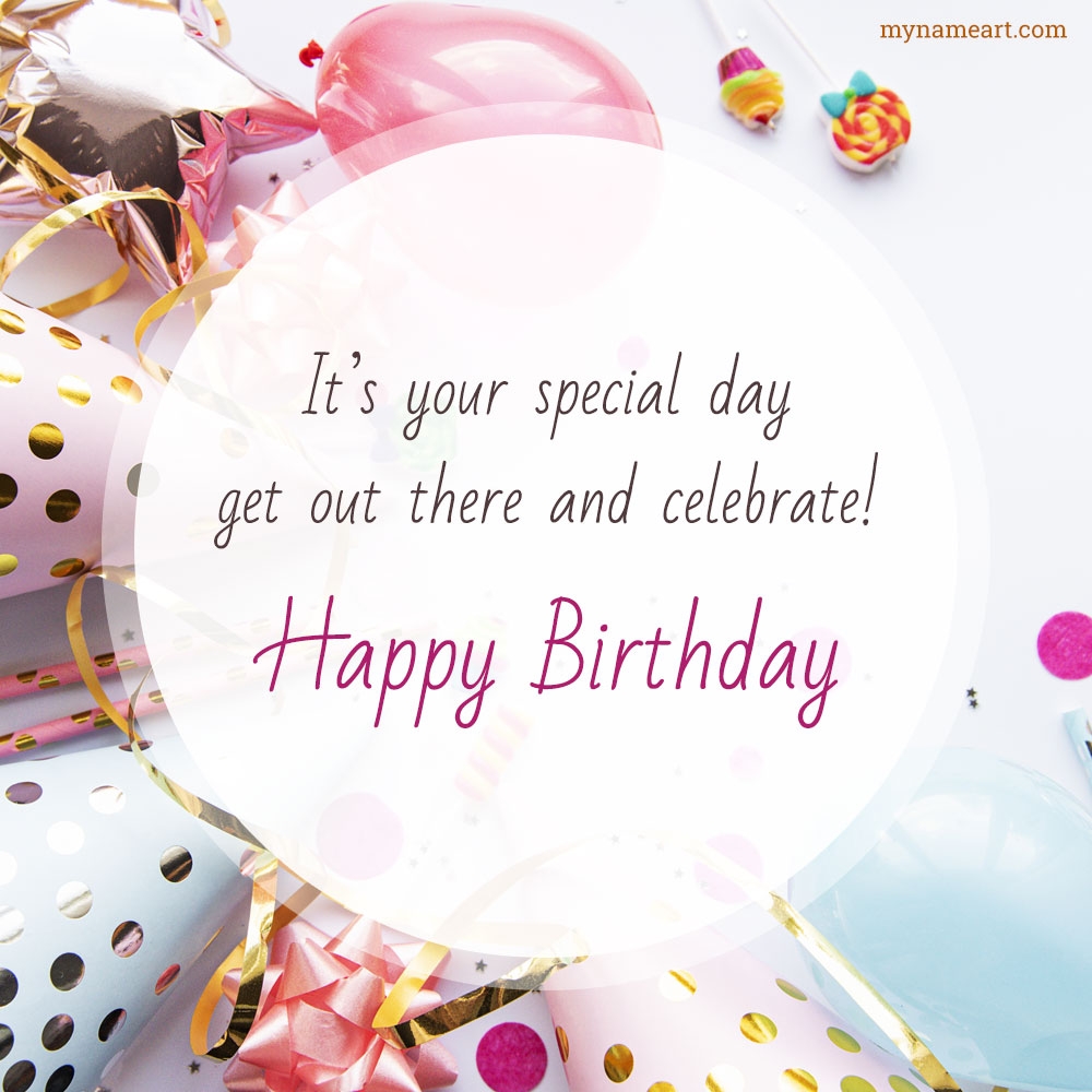 Birthday Wishes - Create Happy birthday wishes image with name