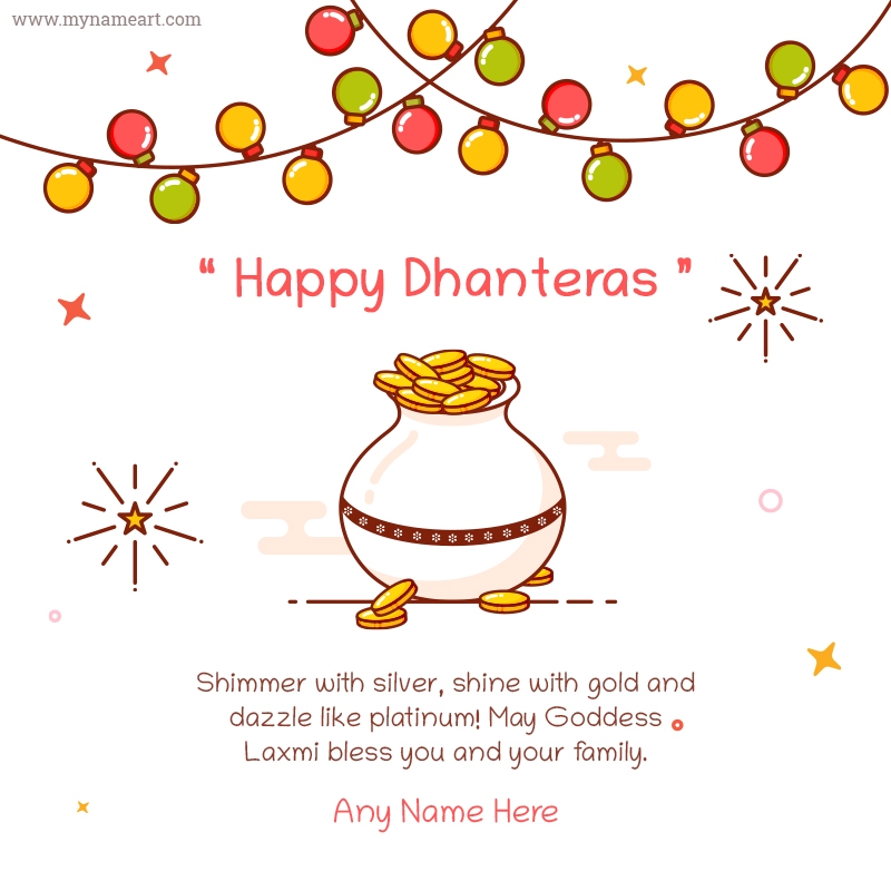 Happy Dhanteras Wishes WhatsApp Status