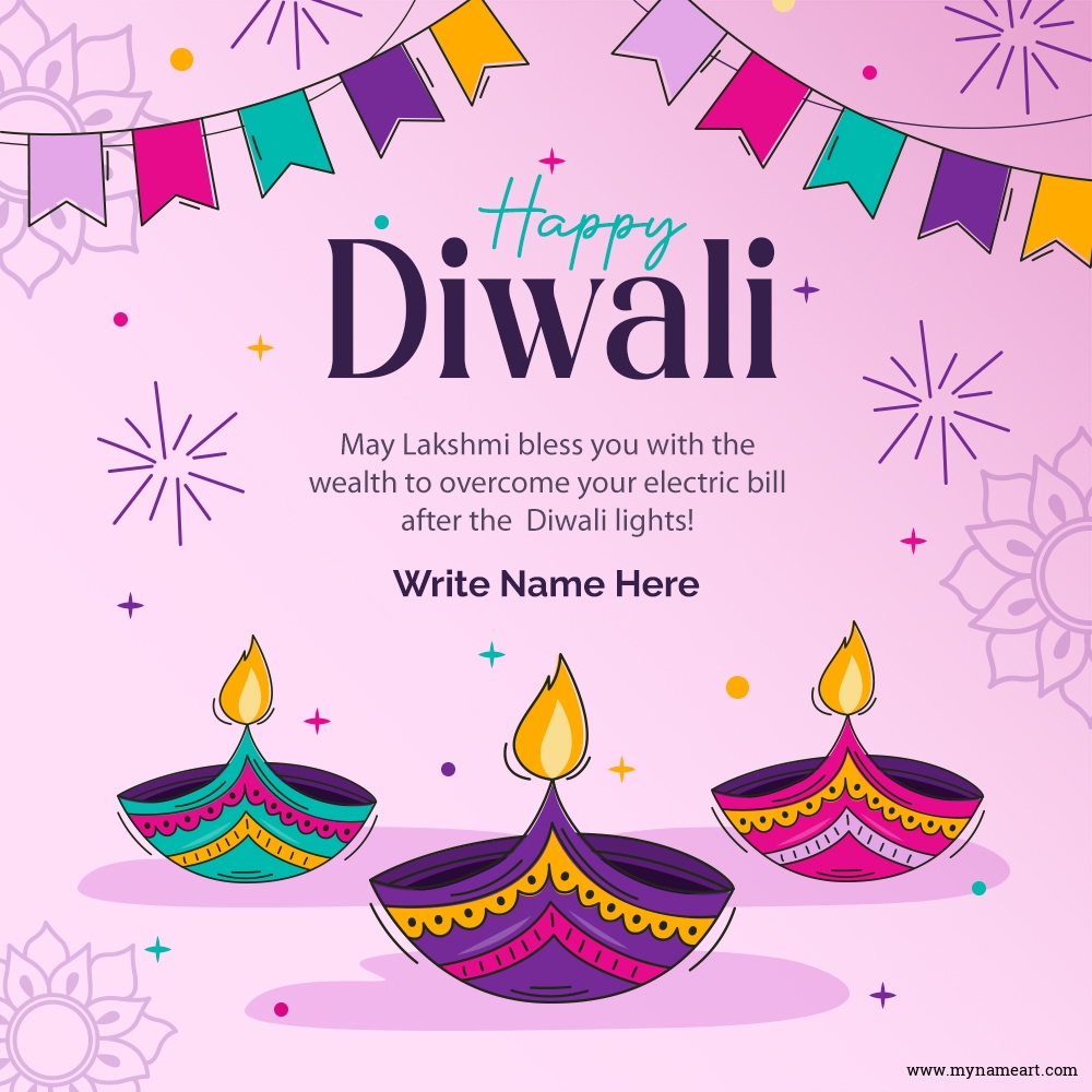Truly Personalise Happy Diwali 2023 Wishes Image