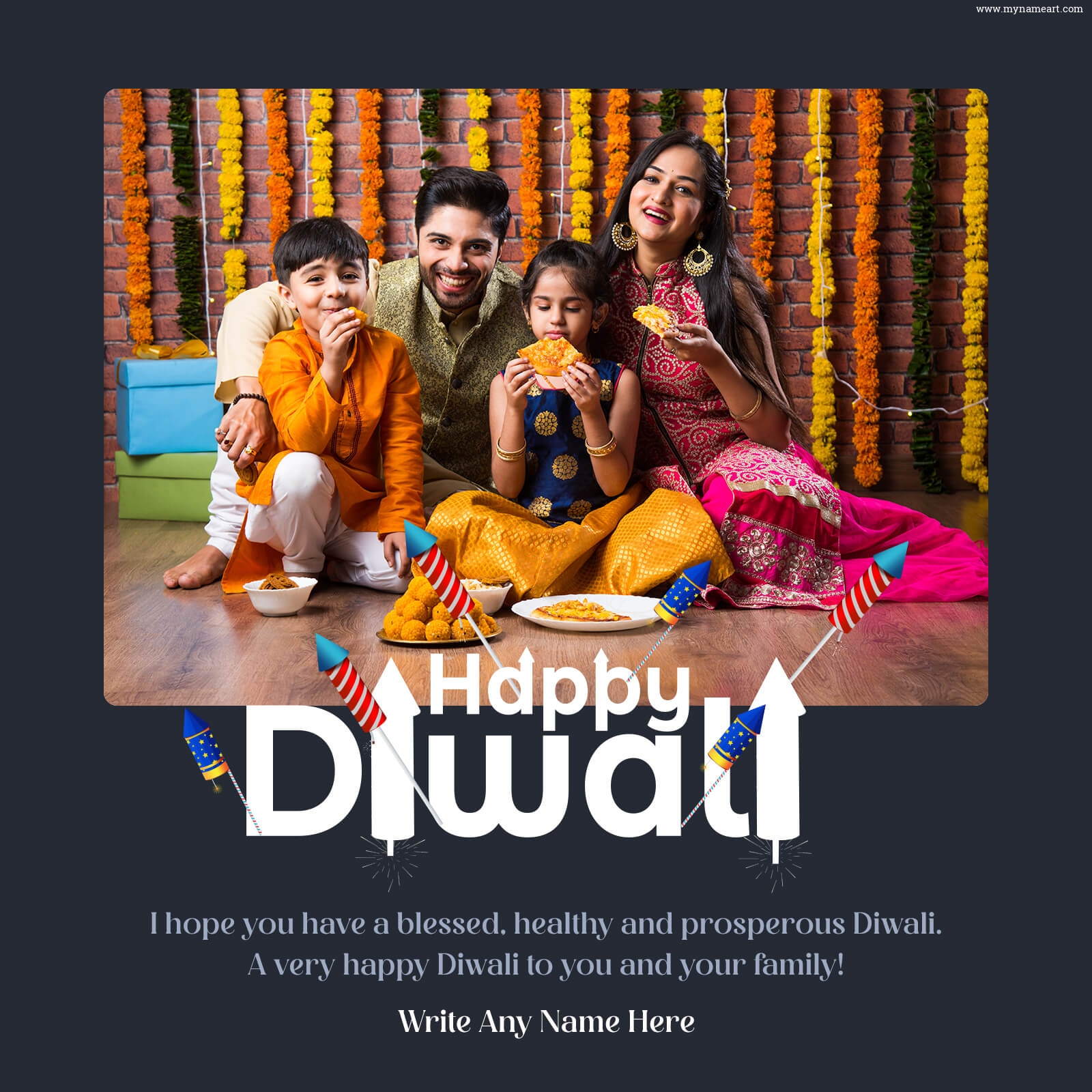 Personalize Your Diwali Greeting Card With Photos