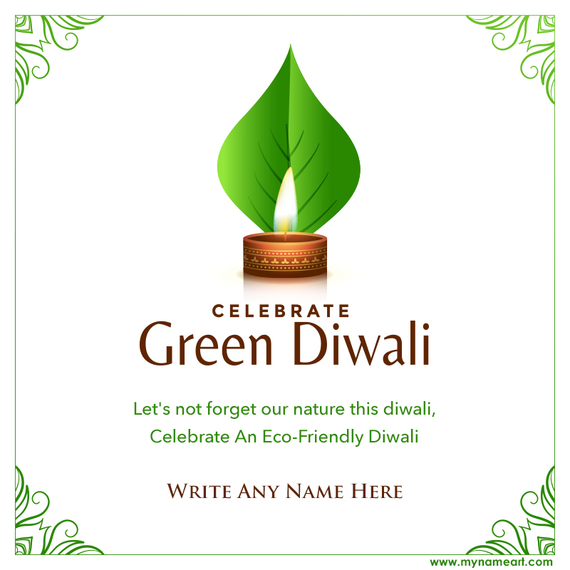 Celebrate Green Diwali Poster
