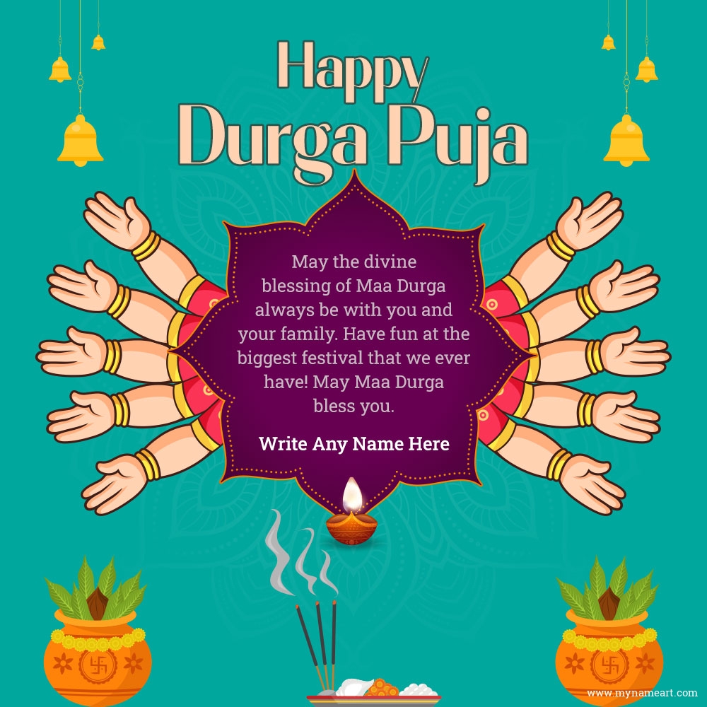 Happy Durga Puja Wishes Quotes Image
