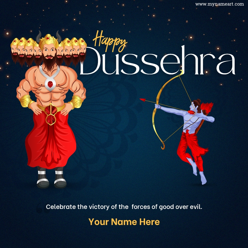 Happy Dussehra Image 2023 With Name