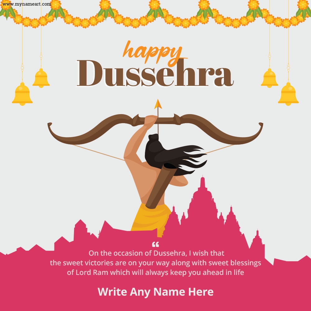 Dussehra Customizable Template for WhatsApp, Instagram Wishes 