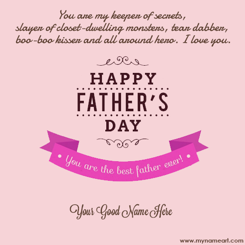 Write Name On You Are The Best Father Quotes Pictures
