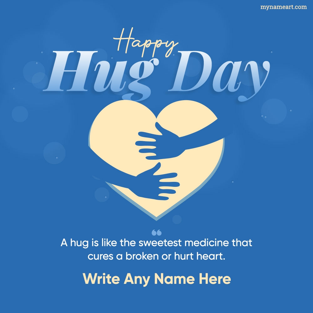 Hands Hug Red Heart Image Happy Hug Day