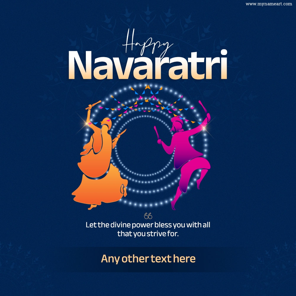 Traditional Decorative Image for Best Wishes for Happy Navratri