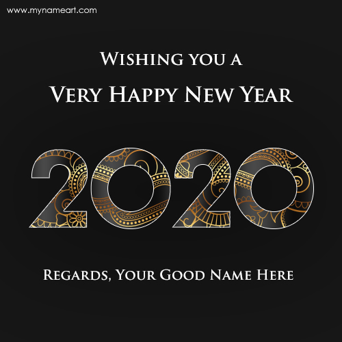 Happy New Year 2020 Name Wishes In Hindi