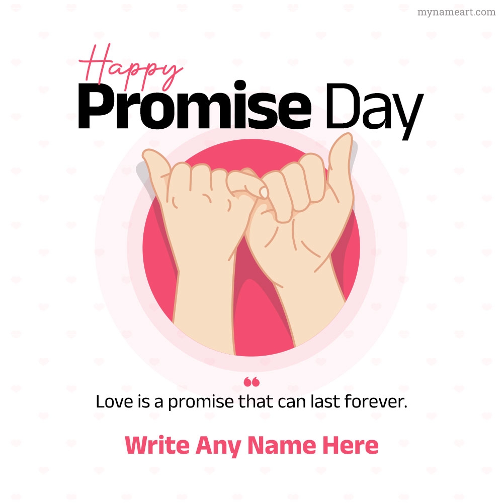 Best Happy Promise Day Image Customize With Name