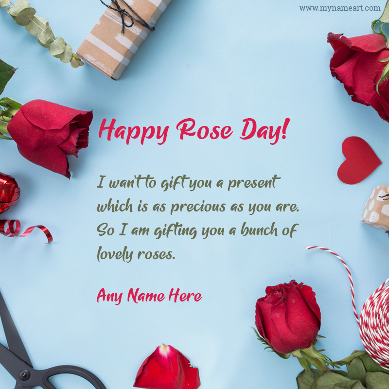 Happy Rose Day Love Wishes With Name