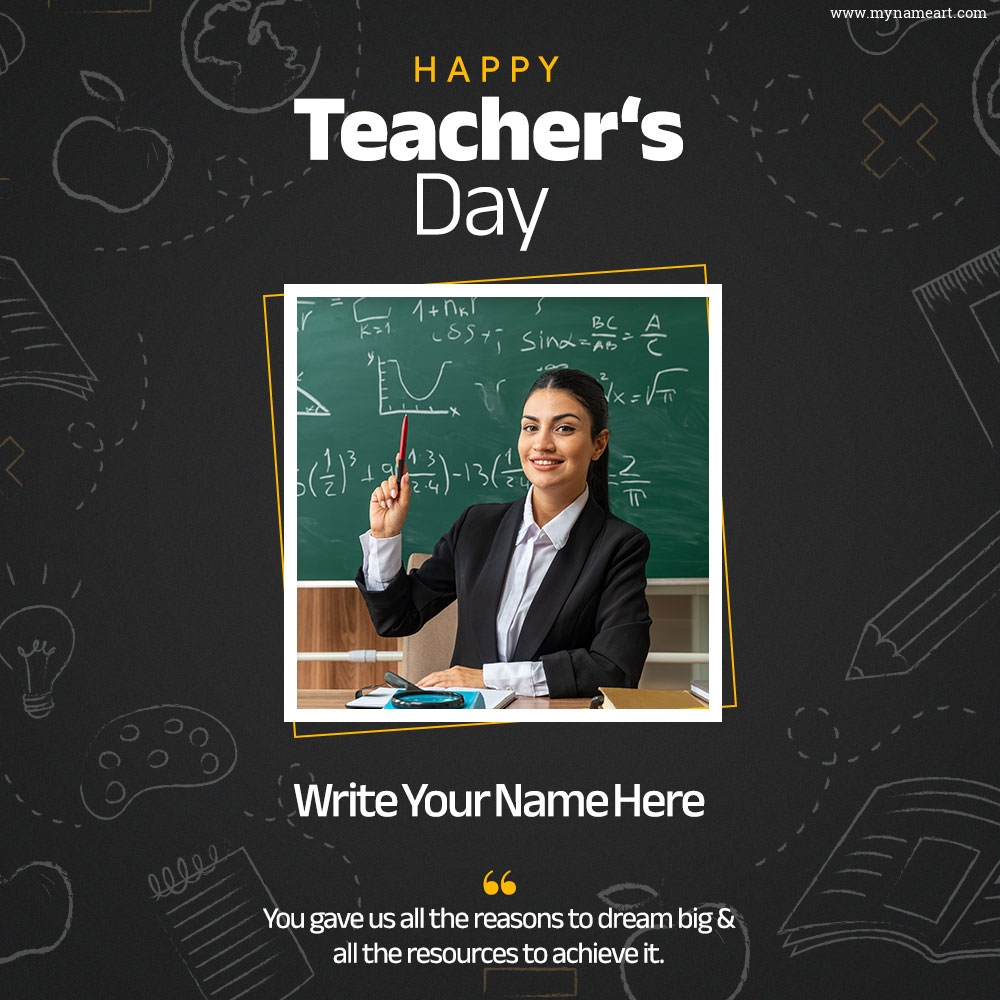 Happy Teacher's Day 2022 Online Editable Template