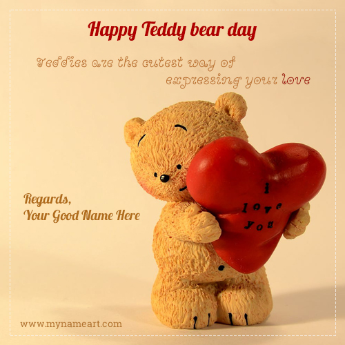 Teddy Day Wishes With Images With Name