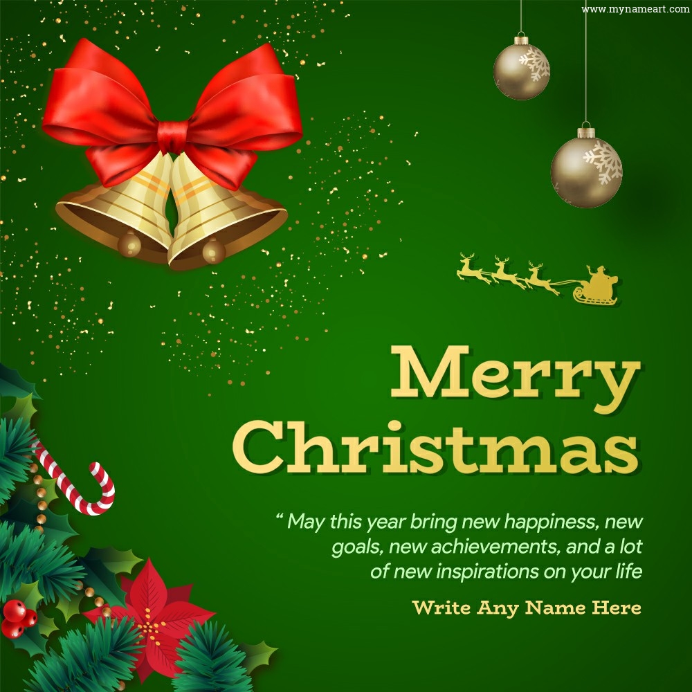 Perfect Christmas & Holiday Greetings With Name