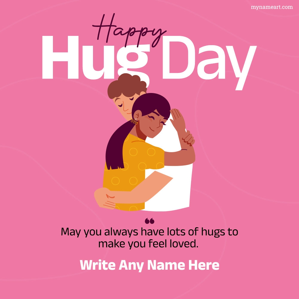 Hug Day Image Free Download With Your Name
