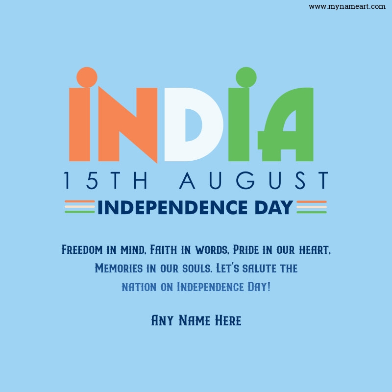 India 15th August Freedom Wishes Message