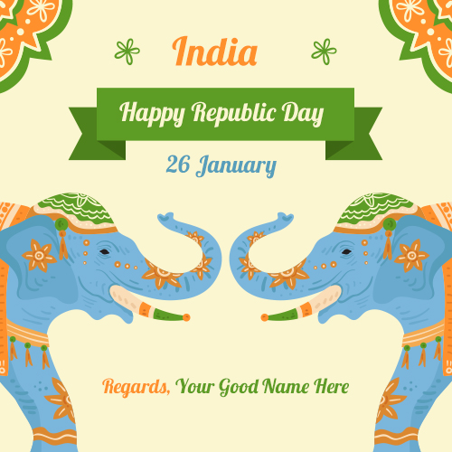 Happy Republic Day Wishes With Name Pic