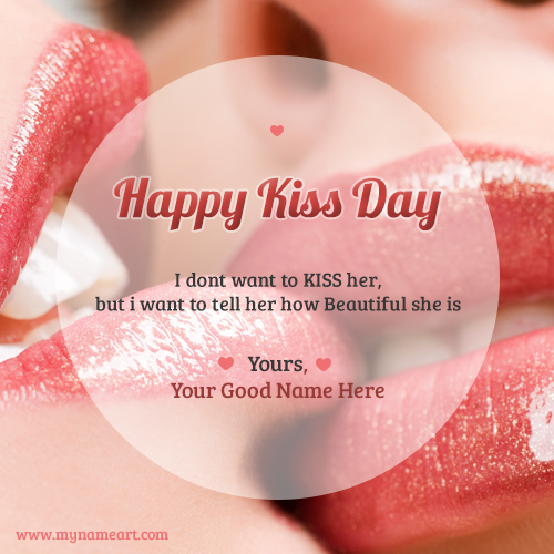 Couple Kiss Lips Image Edit For Happy Kiss Day