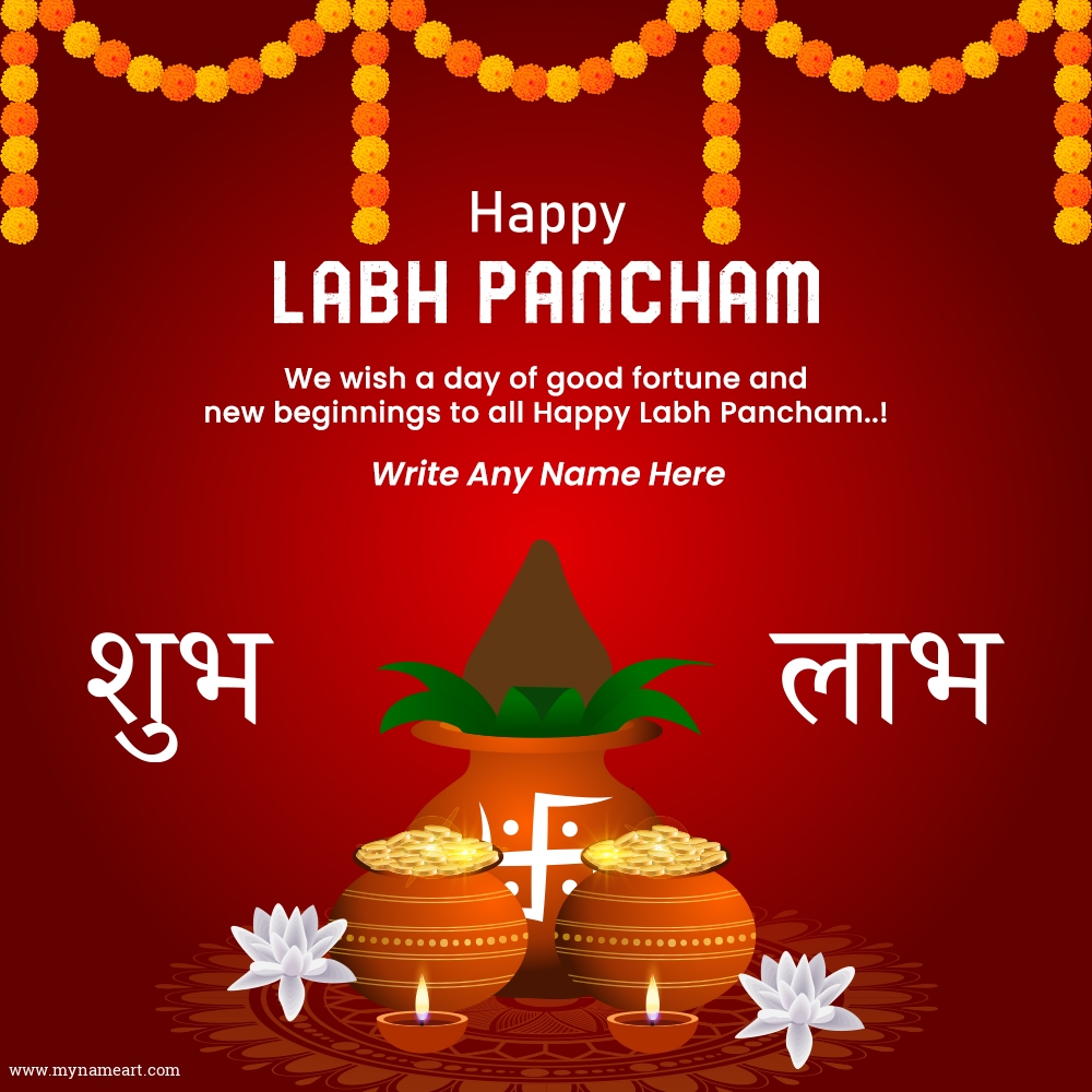 Spark Happiness And Good Fortune With Labh Pancham Wishes Image
