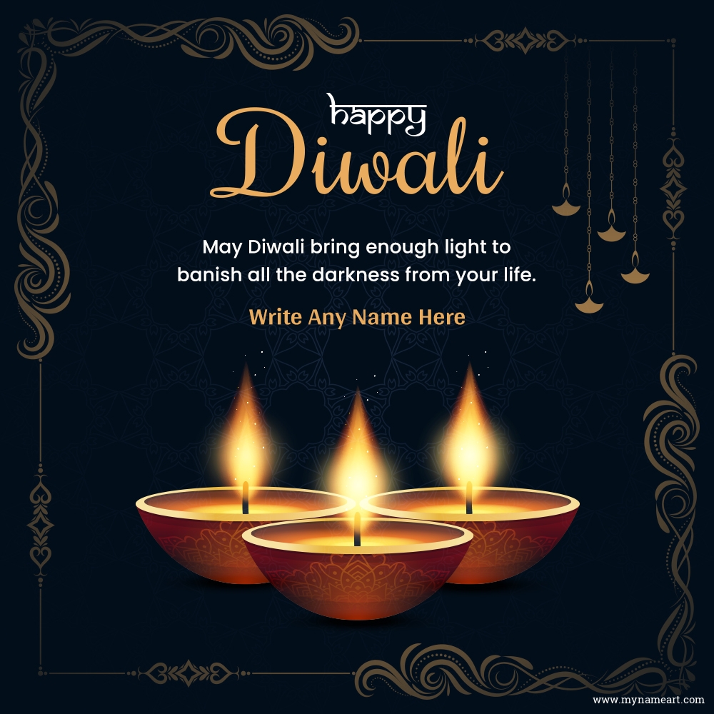 Latest 2023 Diwali Quotes Image With Name