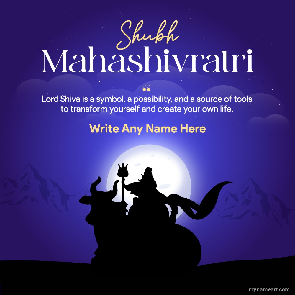 Maha Shivaratri Wishes Name Picture