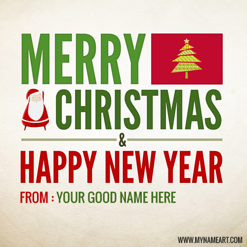 My Name Merry Christmas & New Year Picture