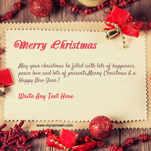Christmas Wishes Vintage Type Cad With My Name Write Online