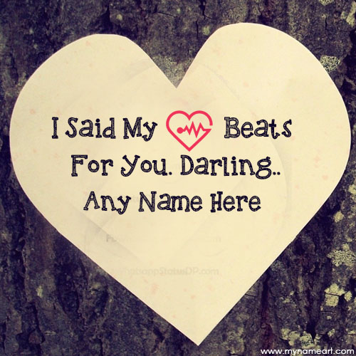 Write Couple Name On Heart Shape Love Quotes Pic